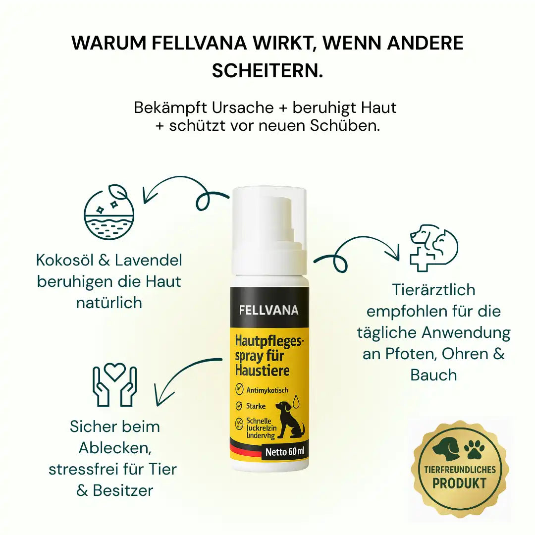 Fellvana™ Tierarzt-geprüftes Hautberuhigungs-Spray