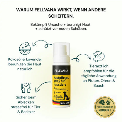 Fellvana™ Tierarzt-geprüftes Hautberuhigungs-Spray