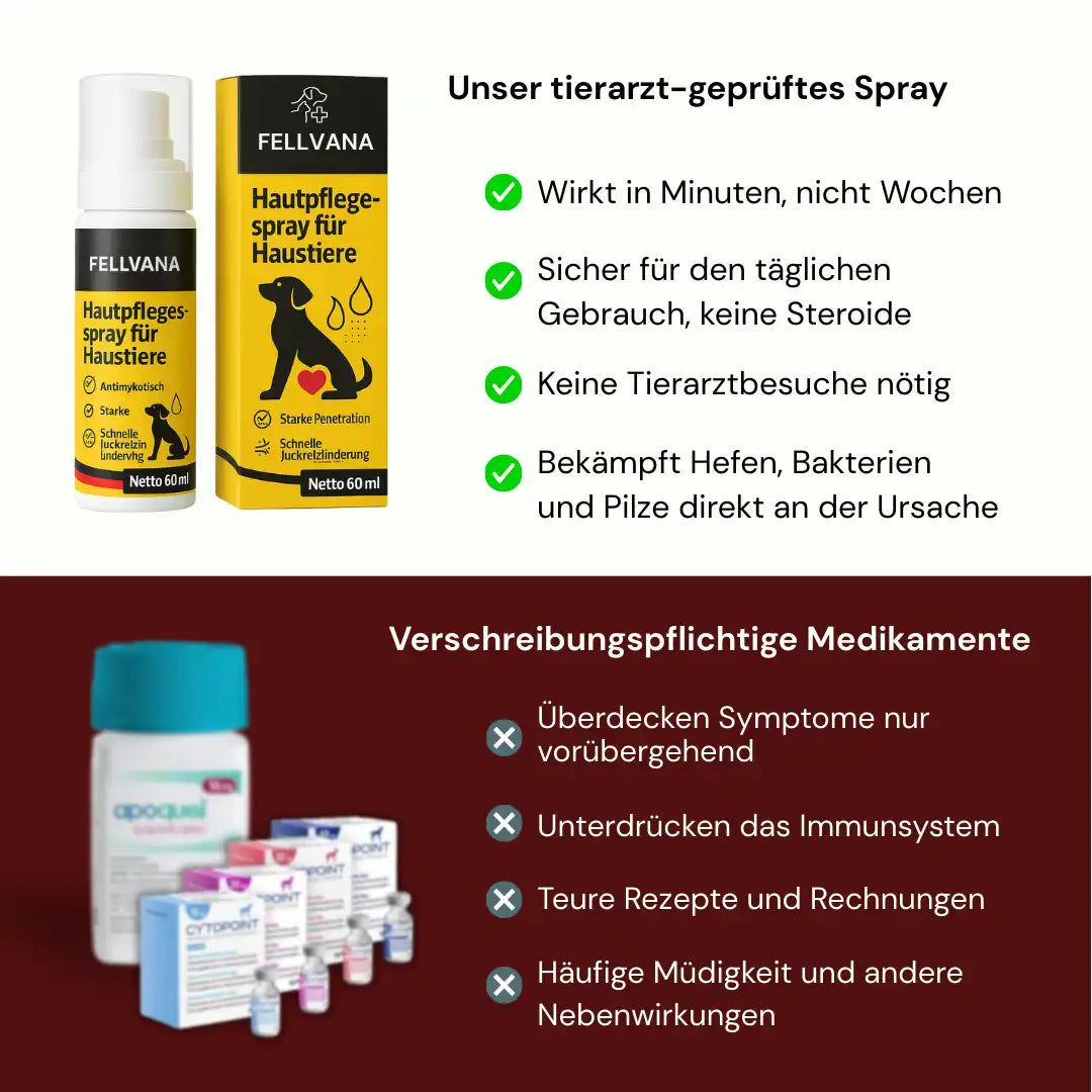 Fellvana™ Tierarzt-geprüftes Hautberuhigungs-Spray