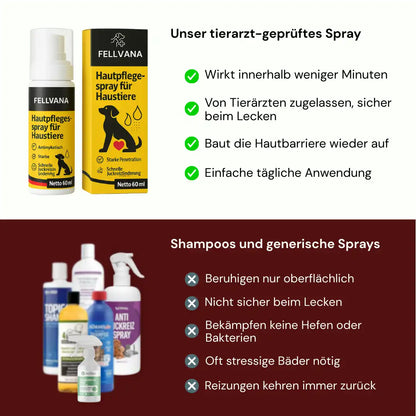 Fellvana™ Tierarzt-geprüftes Hautberuhigungs-Spray